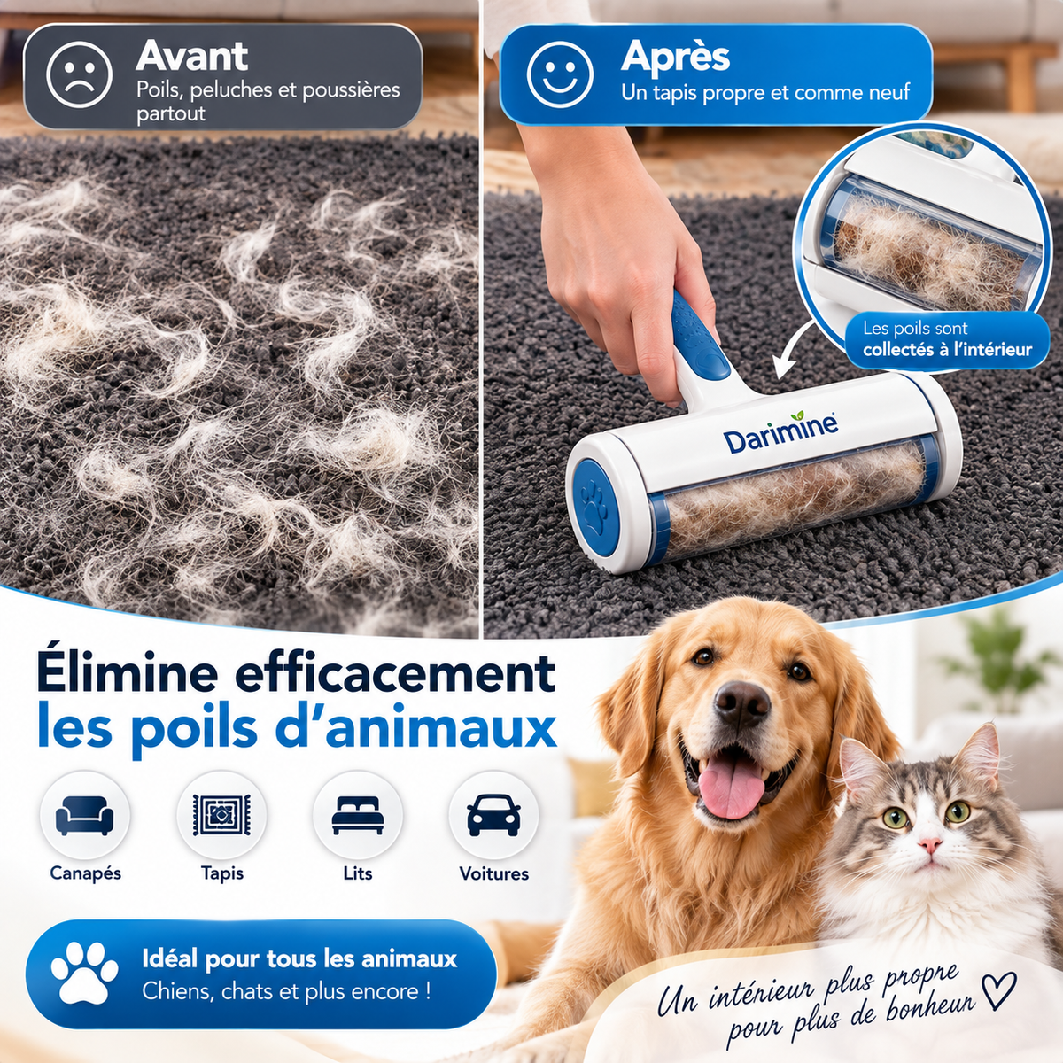 Rouleau anti-poils  Darimine™